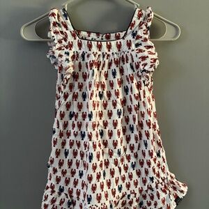 TukTuk Lobster Swing Dress Size 5/6